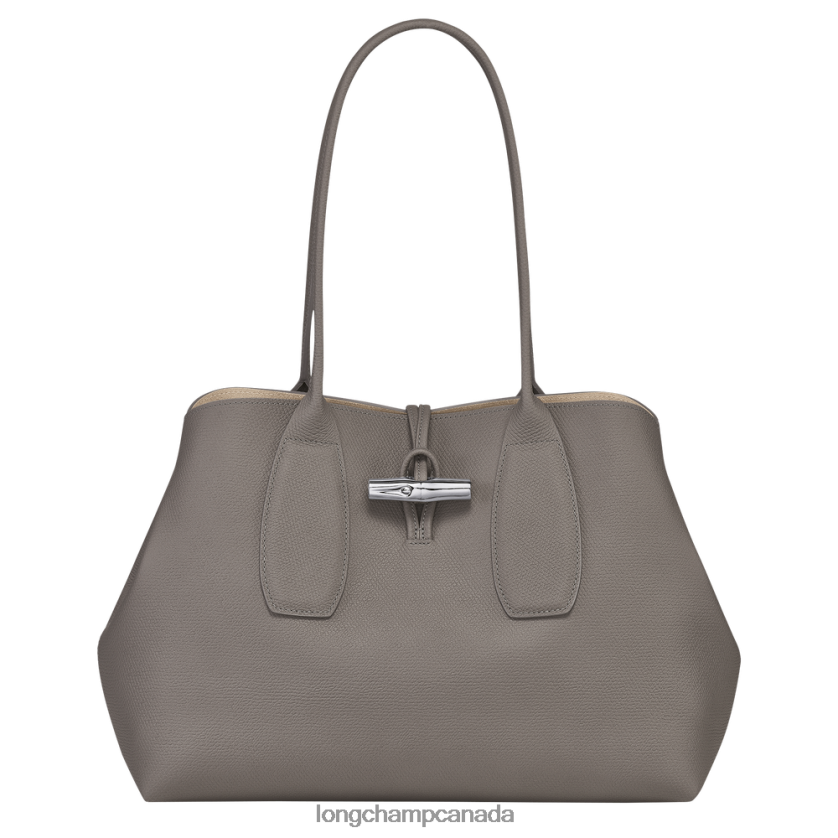 Longchamp Roseau Tote bag Turtledove Women Bags 2XXDPB370