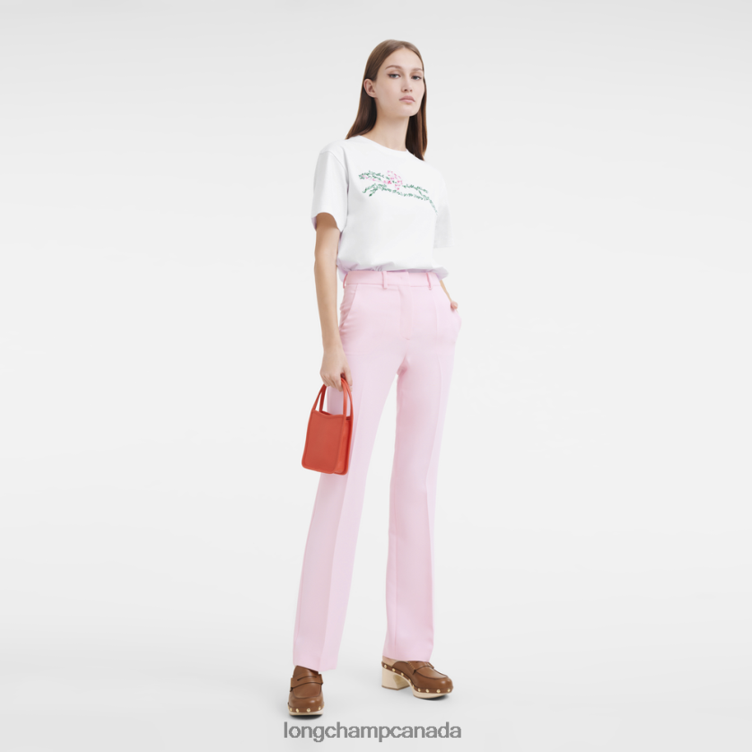 Longchamp Le Foulonne Handbag Orange Women Bags 2XXDPB129