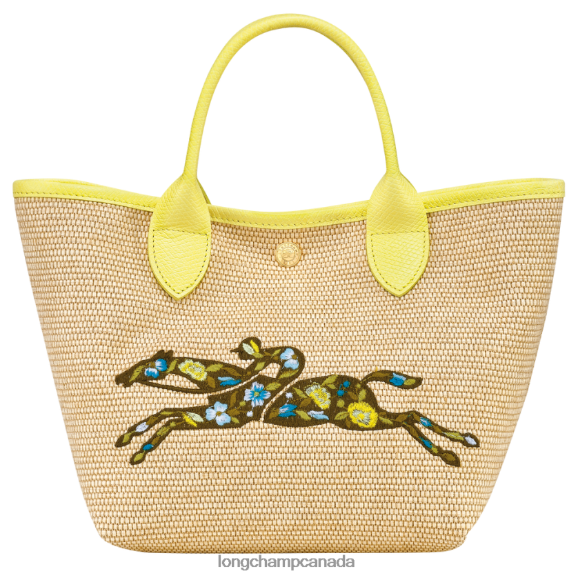 Longchamp Le Panier Pliage Basket bag Yellow Women Bags 2XXDPB60