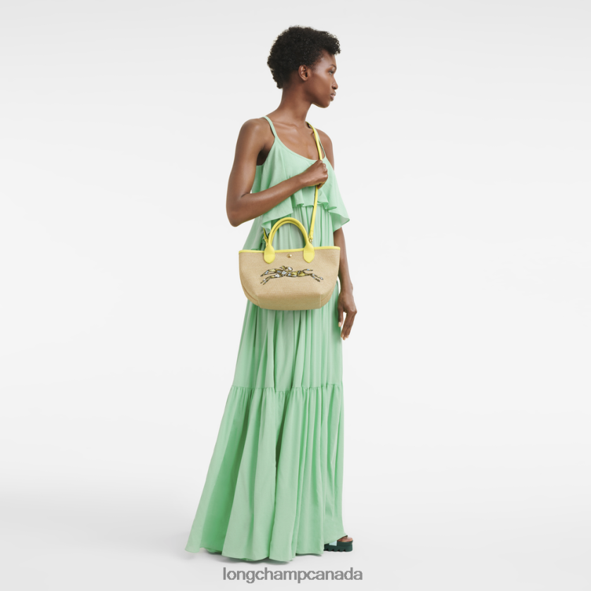 Longchamp Le Panier Pliage Basket bag Yellow Women Bags 2XXDPB60