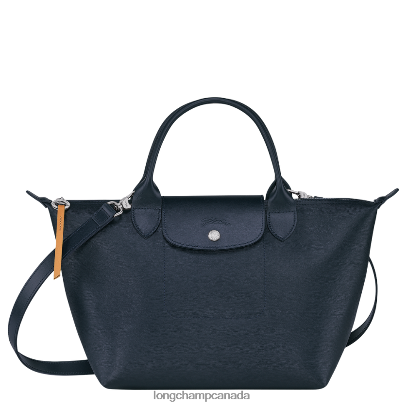 Longchamp Le Pliage City Top handle bag Navy Women Bags 2XXDPB88