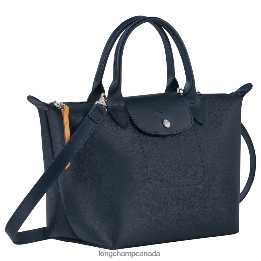 Longchamp Le Pliage City Top handle bag Navy Women Bags 2XXDPB88