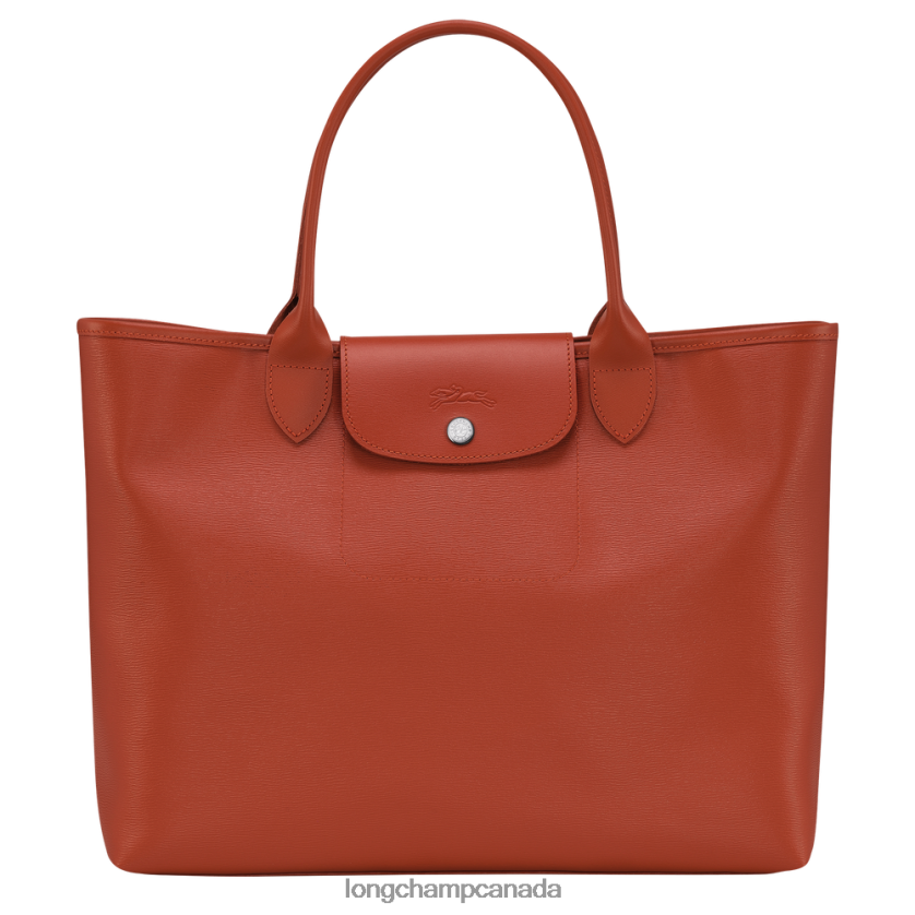 Longchamp Le Pliage City Tote bag Terracotta Women Bags 2XXDPB85