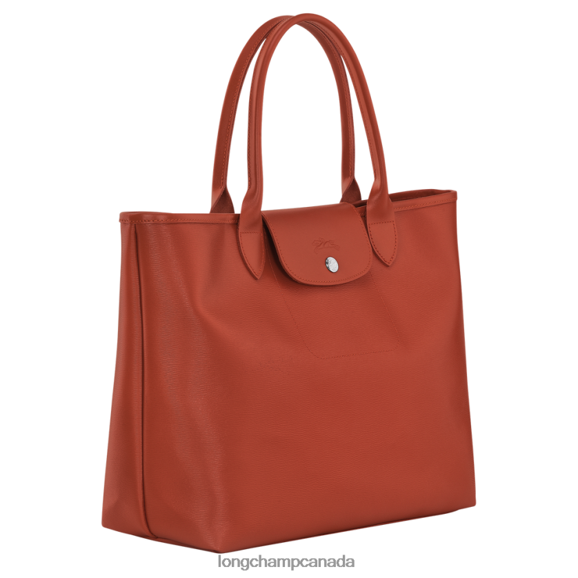 Longchamp Le Pliage City Tote bag Terracotta Women Bags 2XXDPB85