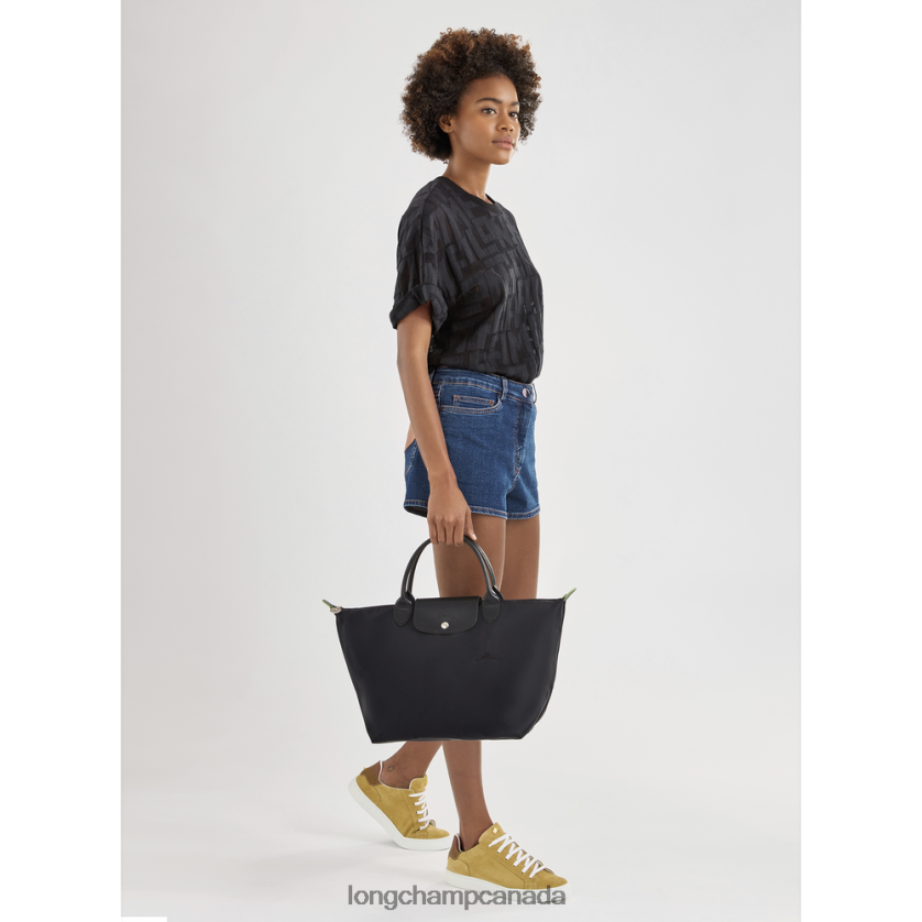 Longchamp Le Pliage Green Handbag Black Women Bags 2XXDPB192