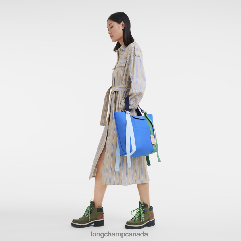 Longchamp Le Pliage Re-Play Tote bag Blue Women Bags 2XXDPB50