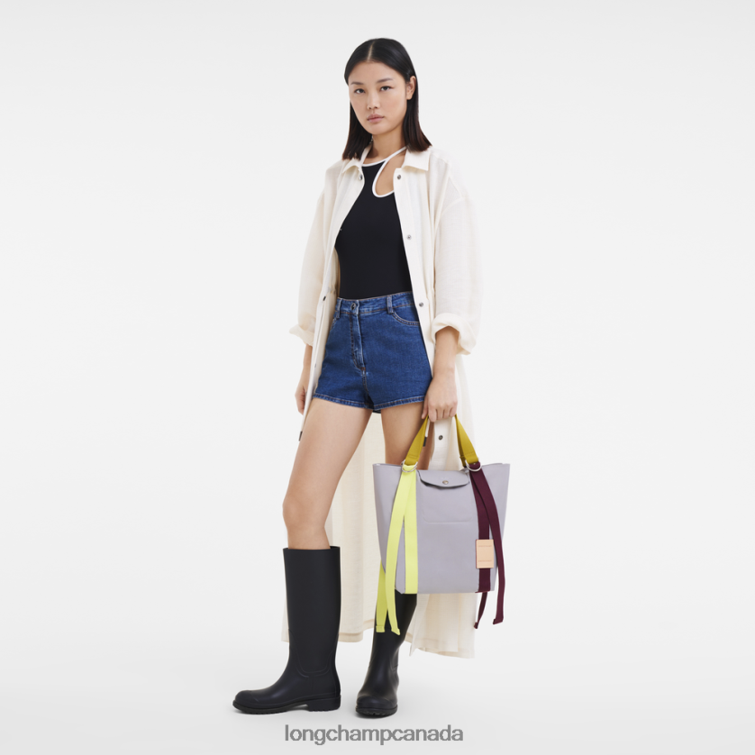 Longchamp Le Pliage Re-Play Tote bag Grey Women Bags 2XXDPB49