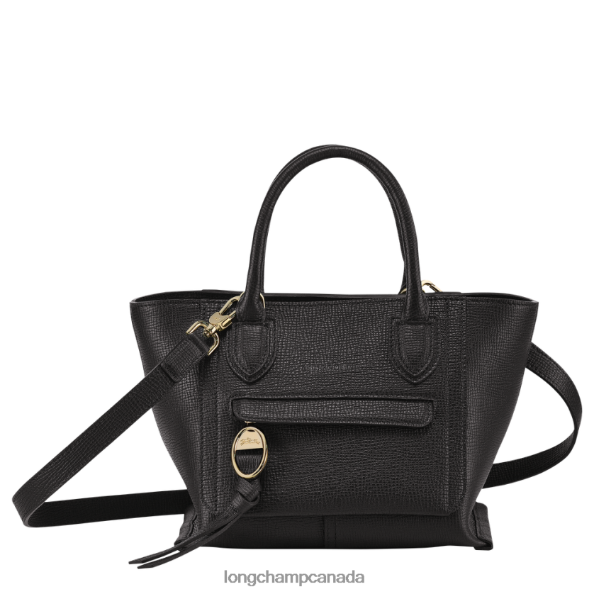 Longchamp Mailbox Handbag Black Women Bags 2XXDPB163