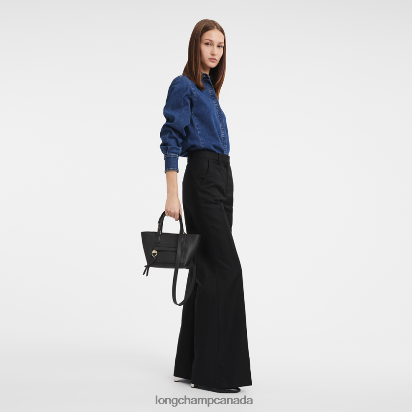 Longchamp Mailbox Handbag Black Women Bags 2XXDPB163