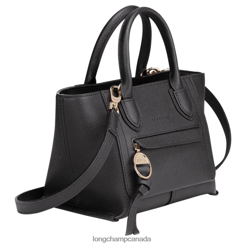 Longchamp Mailbox Handbag Black Women Bags 2XXDPB163
