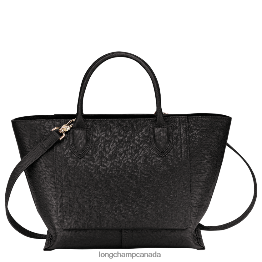 Longchamp Mailbox Handbag Black Women Bags 2XXDPB167