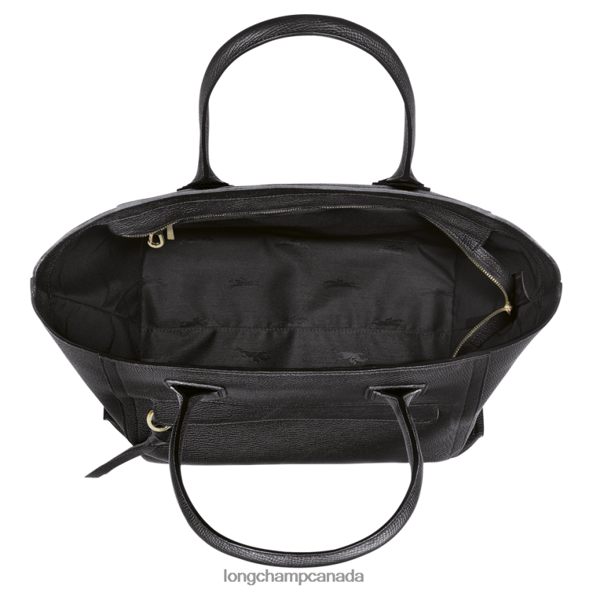 Longchamp Mailbox Handbag Black Women Bags 2XXDPB171