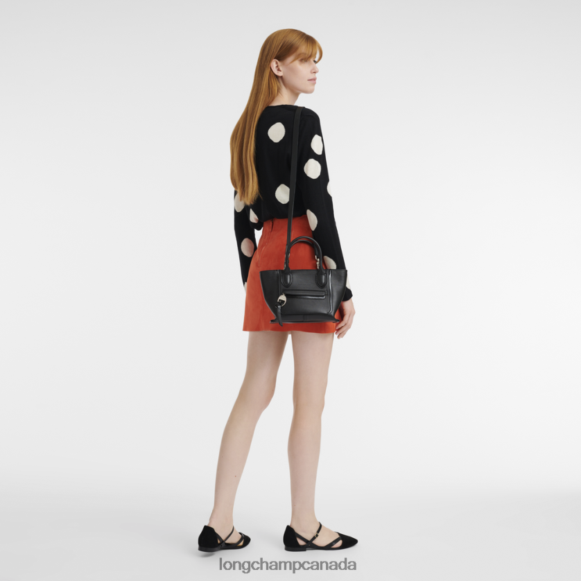 Longchamp Mailbox Handbag Black Women Bags 2XXDPB175