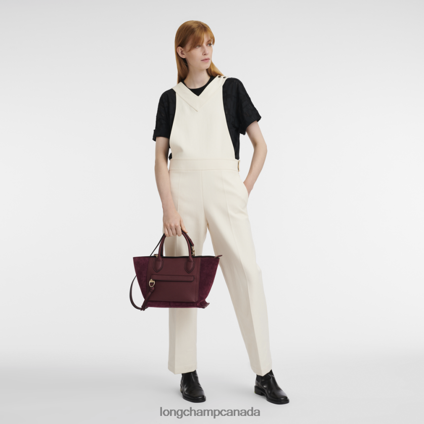 Longchamp Mailbox Handbag Burgundy Women Bags 2XXDPB159