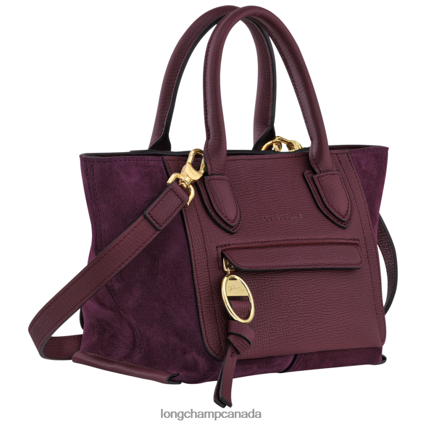 Longchamp Mailbox Handbag Burgundy Women Bags 2XXDPB159