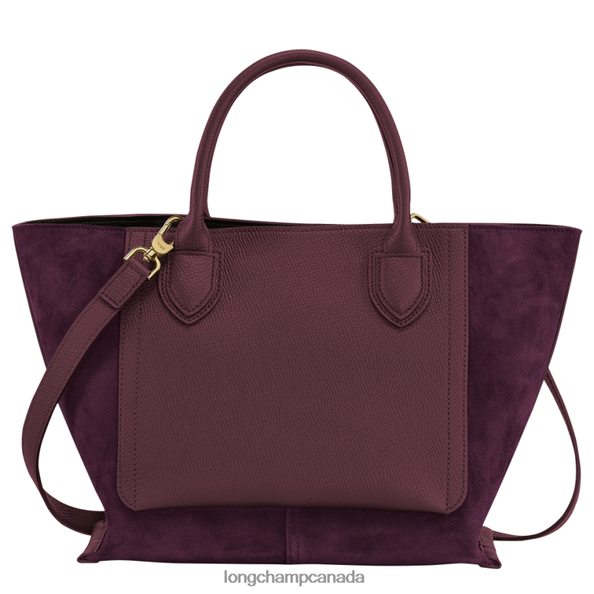 Longchamp Mailbox Handbag Burgundy Women Bags 2XXDPB161