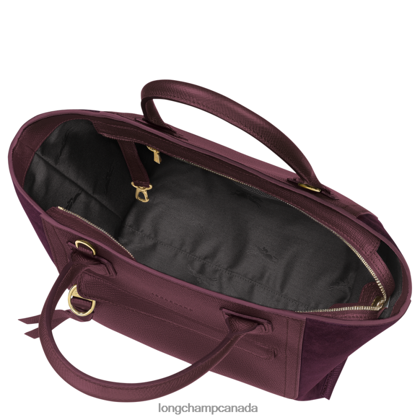 Longchamp Mailbox Handbag Burgundy Women Bags 2XXDPB161