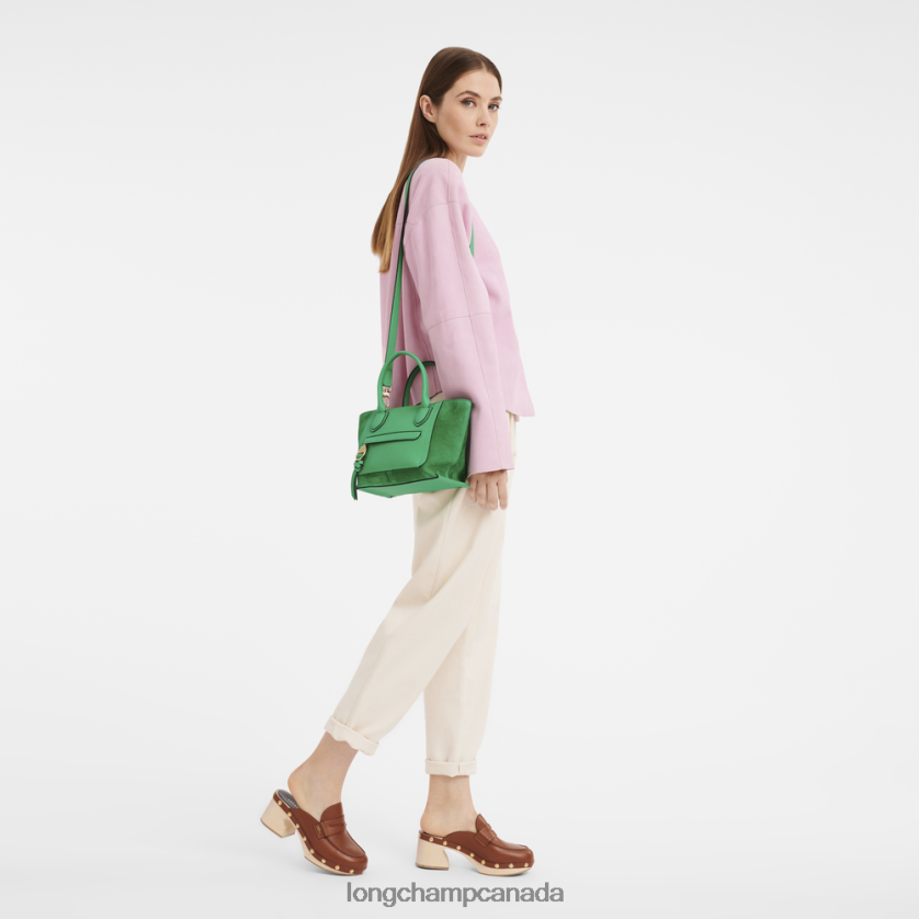 Longchamp Mailbox Handbag Grass/Green Light Women Bags 2XXDPB160