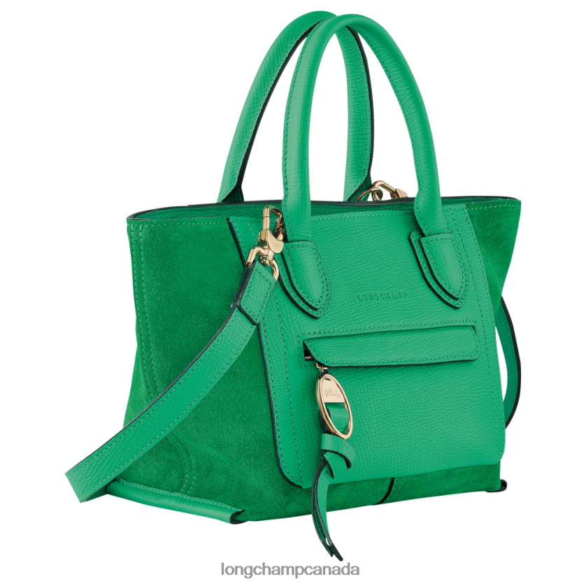 Longchamp Mailbox Handbag Grass/Green Light Women Bags 2XXDPB160