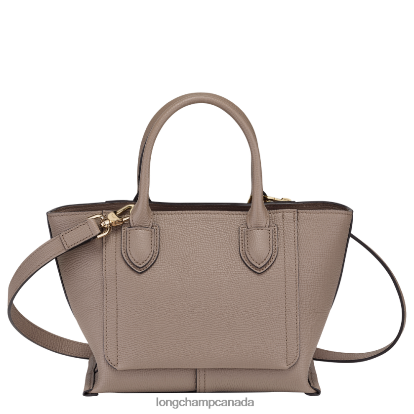Longchamp Mailbox Handbag Taupe Women Bags 2XXDPB164