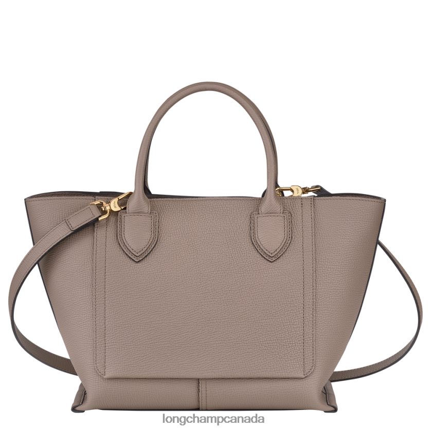 Longchamp Mailbox Handbag Taupe Women Bags 2XXDPB168