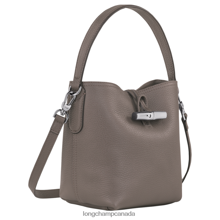 Longchamp Roseau Essential Bucket bag Grey Women Bags 2XXDPB94