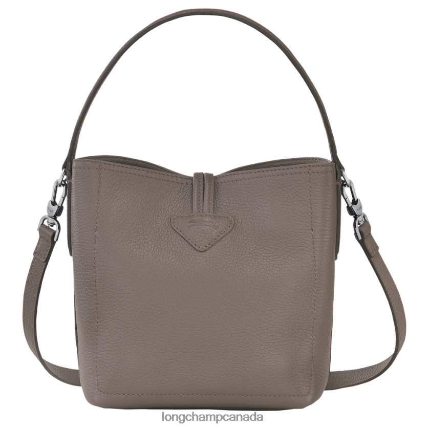 Longchamp Roseau Essential Bucket bag Grey Women Bags 2XXDPB94