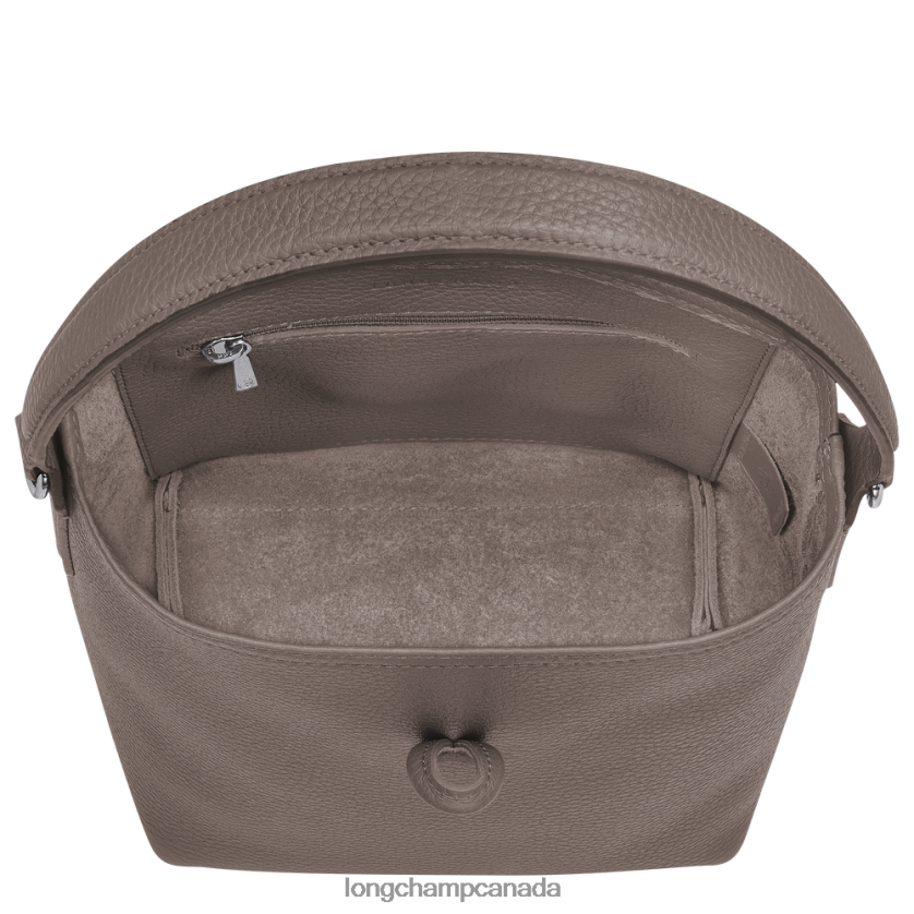 Longchamp Roseau Essential Bucket bag Grey Women Bags 2XXDPB94