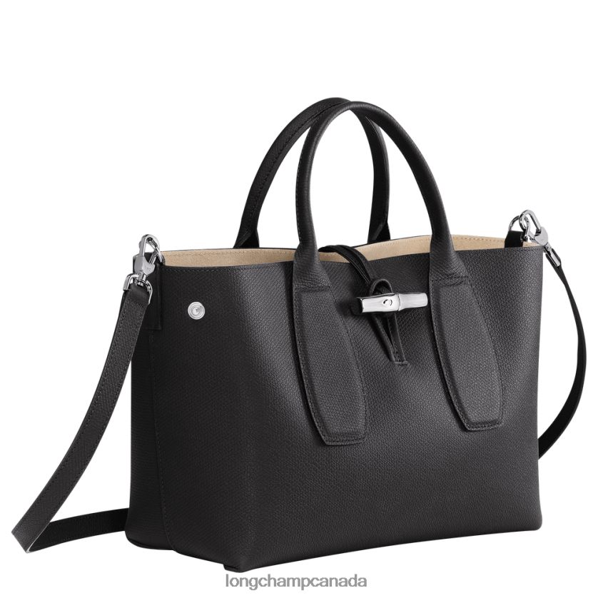 Longchamp Roseau Handbag Black Women Bags 2XXDPB103