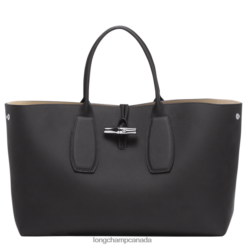 Longchamp Roseau Handbag Black Women Bags 2XXDPB109