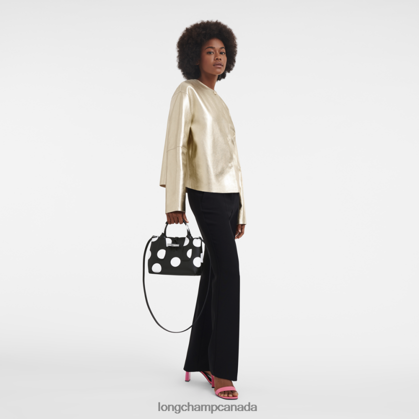 Longchamp Roseau Handbag Black Women Bags 2XXDPB123