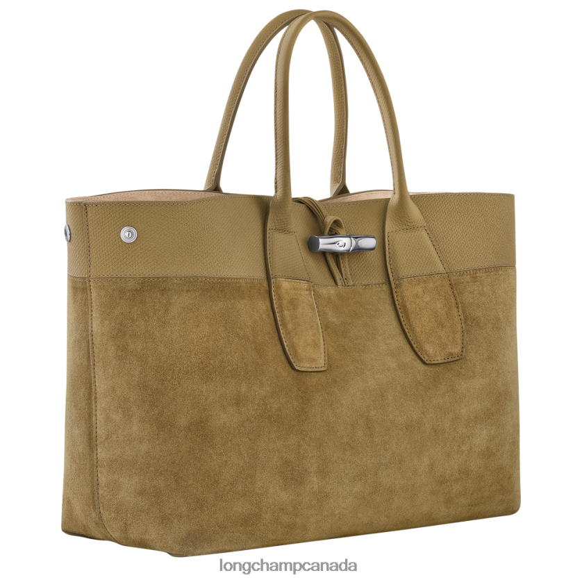 Longchamp Roseau Handbag Bronze Women Bags 2XXDPB119