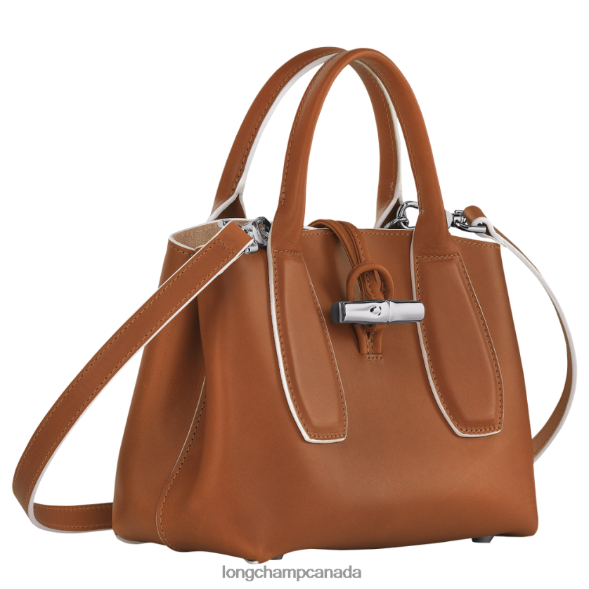 Longchamp Roseau Handbag Cognac Women Bags 2XXDPB122