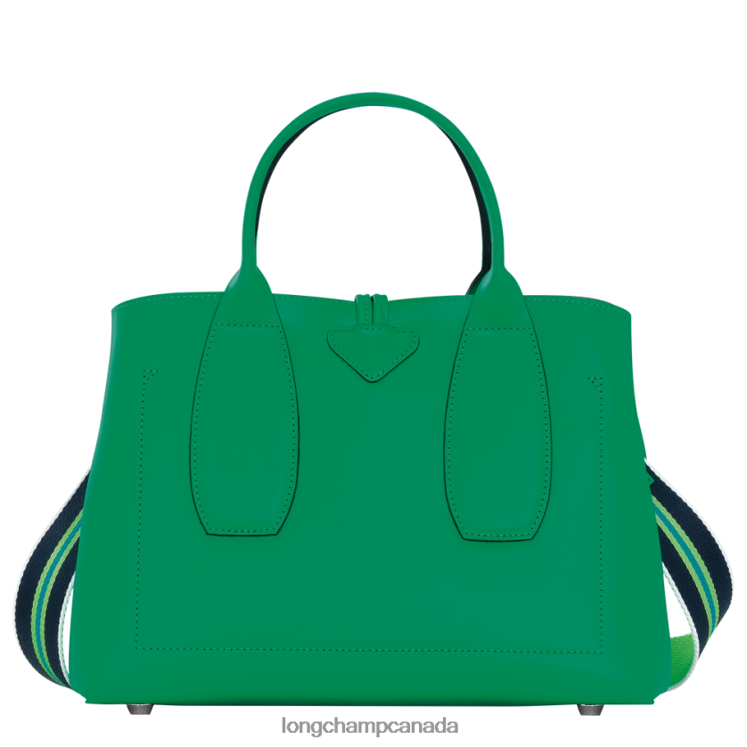 Longchamp Roseau Handbag Grass/Green Light Women Bags 2XXDPB98