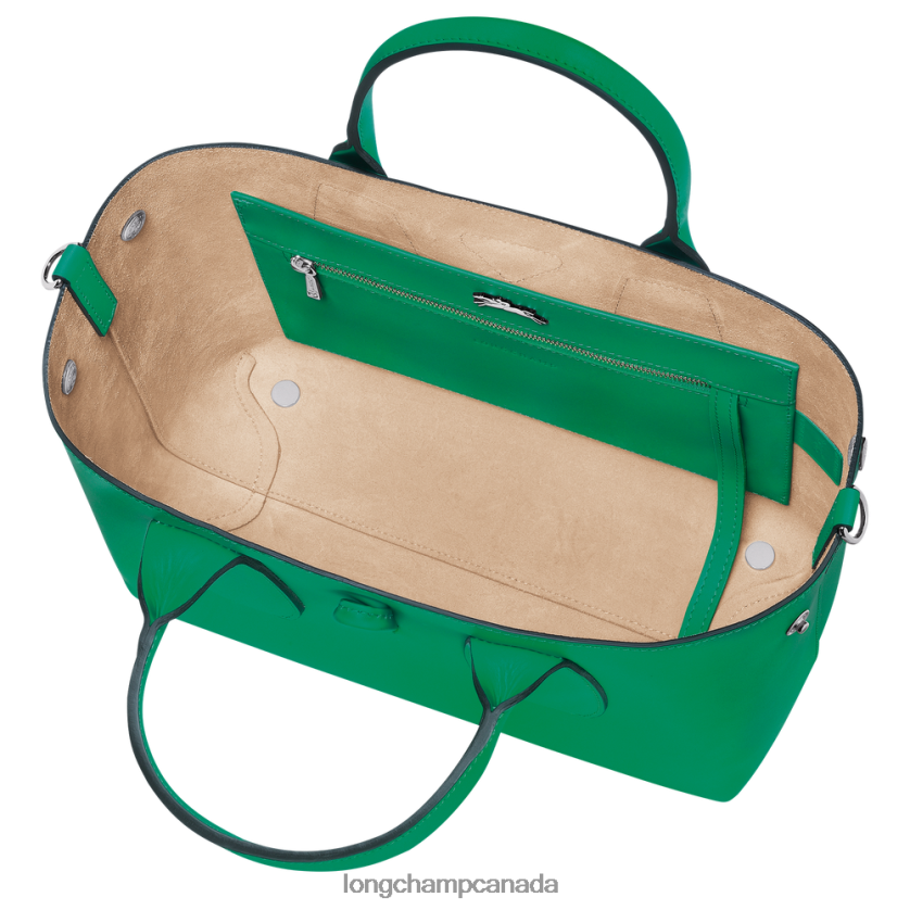 Longchamp Roseau Handbag Grass/Green Light Women Bags 2XXDPB98