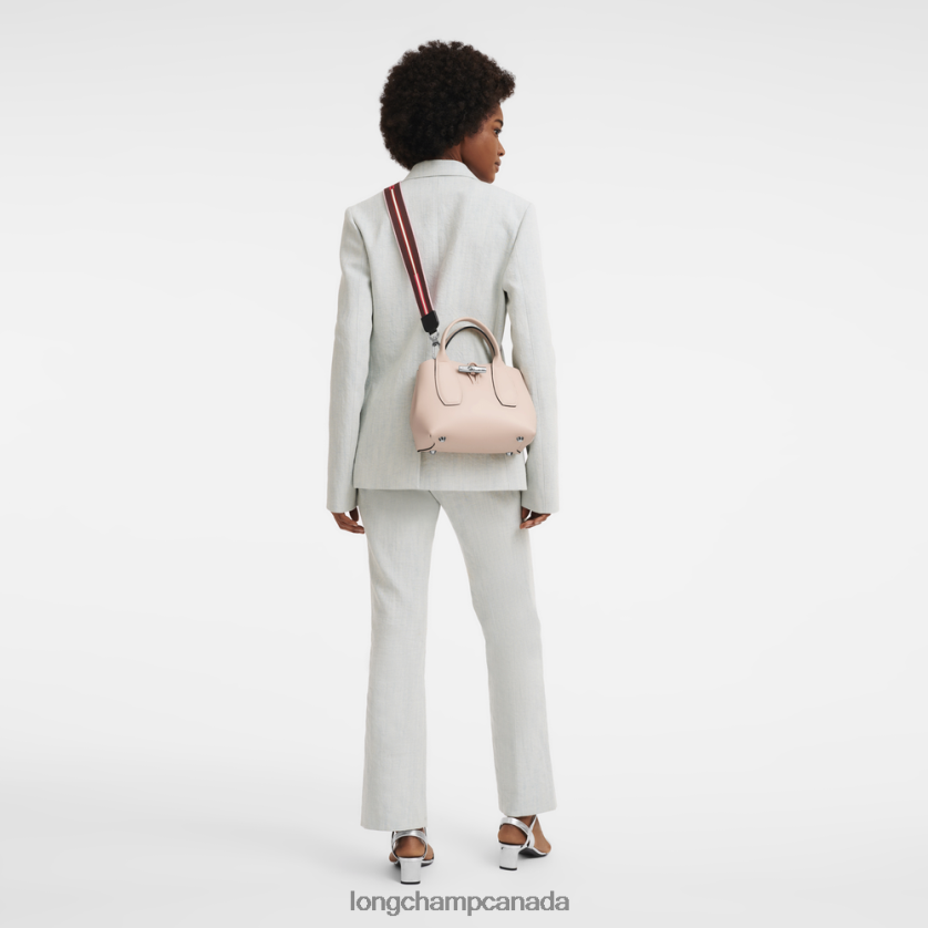 Longchamp Roseau Handbag Pale Pink Women Bags 2XXDPB102