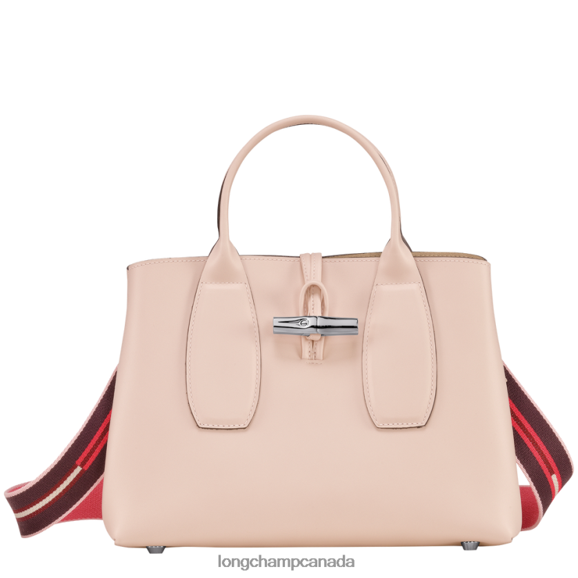 Longchamp Roseau Handbag Pale Pink Women Bags 2XXDPB99
