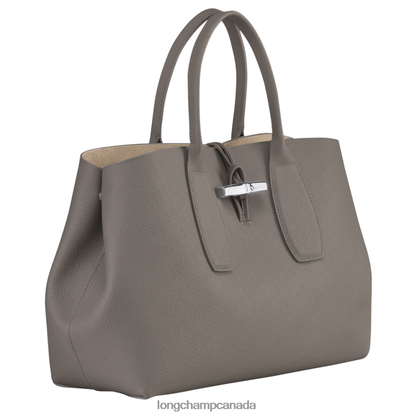 Longchamp Roseau Handbag Turtledove Women Bags 2XXDPB111