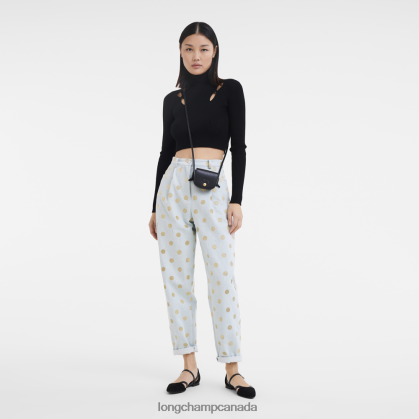 Longchamp Epure Coin purse with leather lace Black Women Leather Goods 2XXDPB531