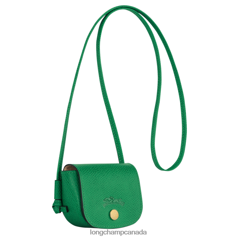 Longchamp Epure Coin purse with leather lace Green Women Leather Goods 2XXDPB534