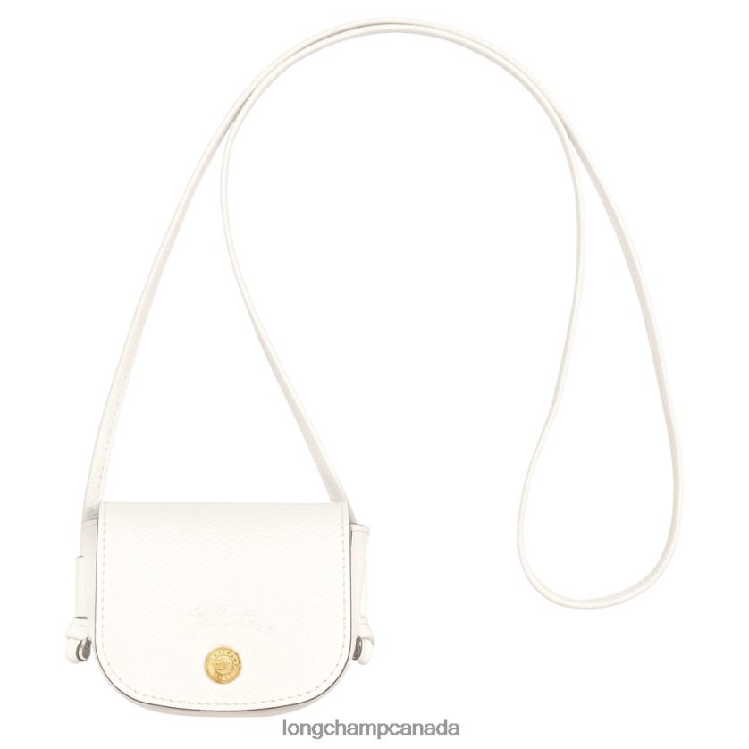 Longchamp Epure Coin purse with leather lace White Women Leather Goods 2XXDPB532
