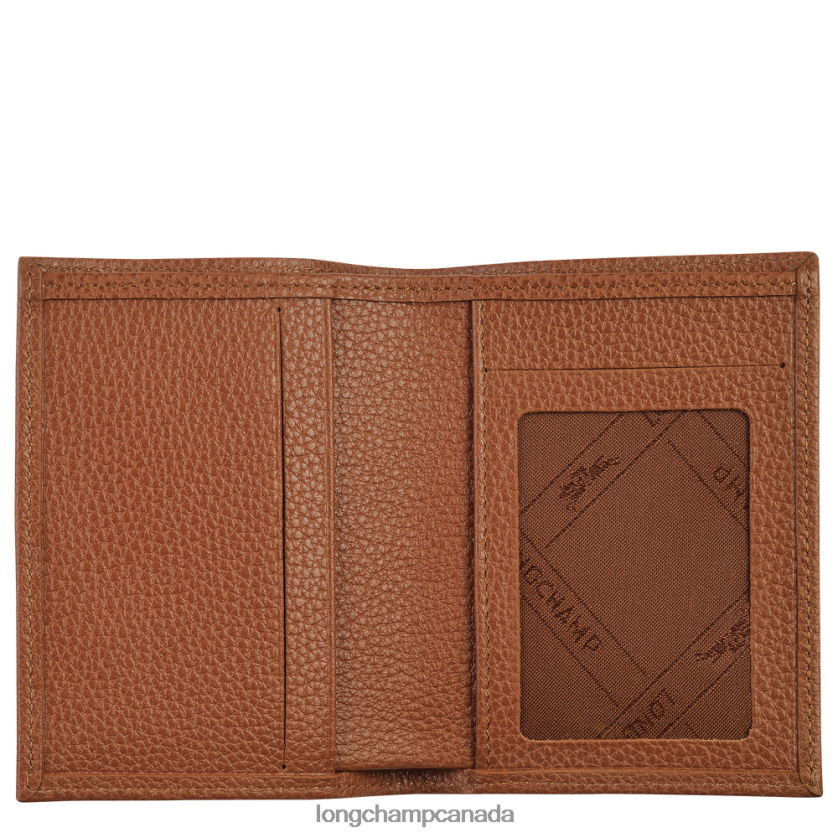 Longchamp Le Foulonne Card holder Caramel Women Leather Goods 2XXDPB658
