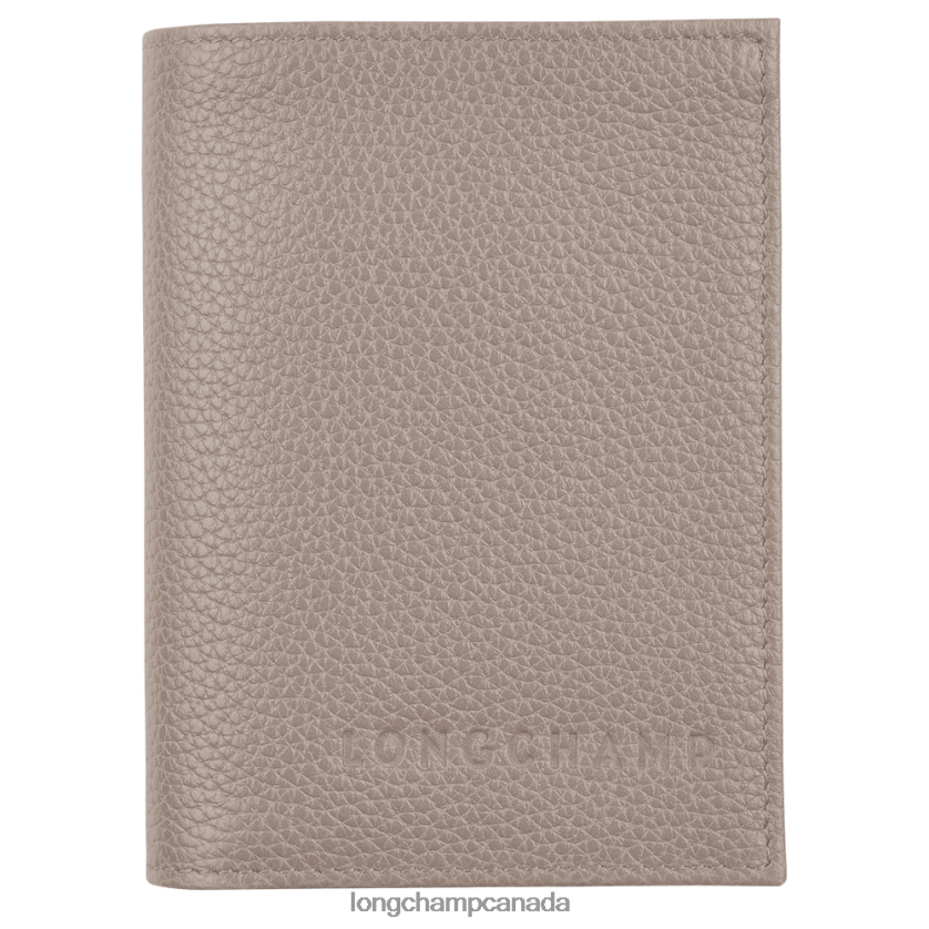 Longchamp Le Foulonne Card holder Turtledove Women Leather Goods 2XXDPB660