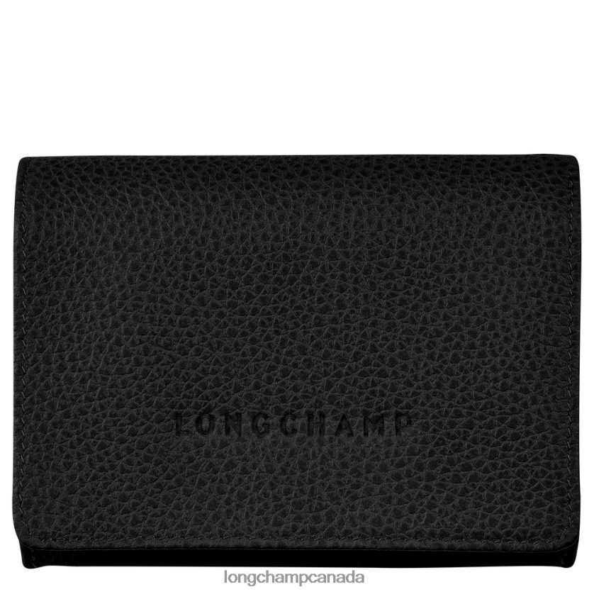 Longchamp Le Foulonne Coin purse Black Women Leather Goods 2XXDPB521