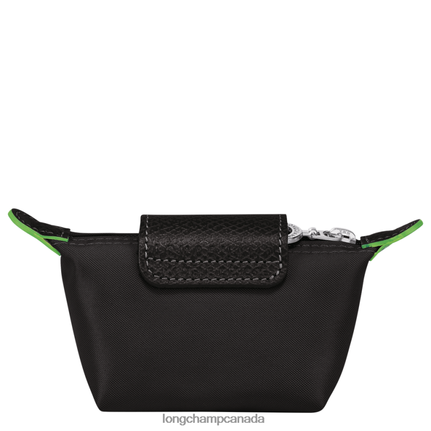 Longchamp Le Pliage Green Coin purse Black Women Leather Goods 2XXDPB506