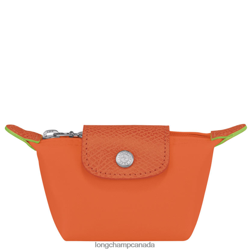 Longchamp Le Pliage Green Coin purse Carot Women Leather Goods 2XXDPB511