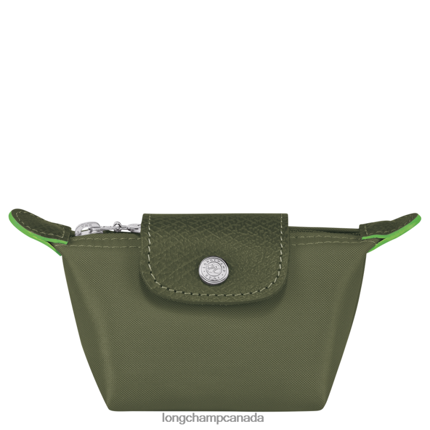 Longchamp Le Pliage Green Coin purse Forest Women Leather Goods 2XXDPB507
