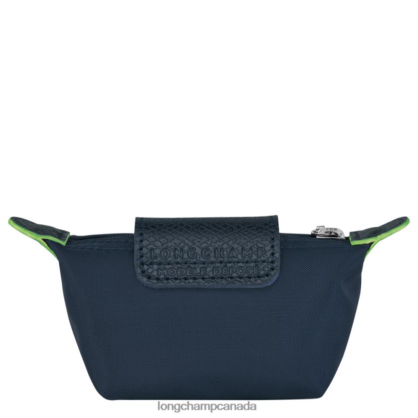 Longchamp Le Pliage Green Coin purse Navy Women Leather Goods 2XXDPB510