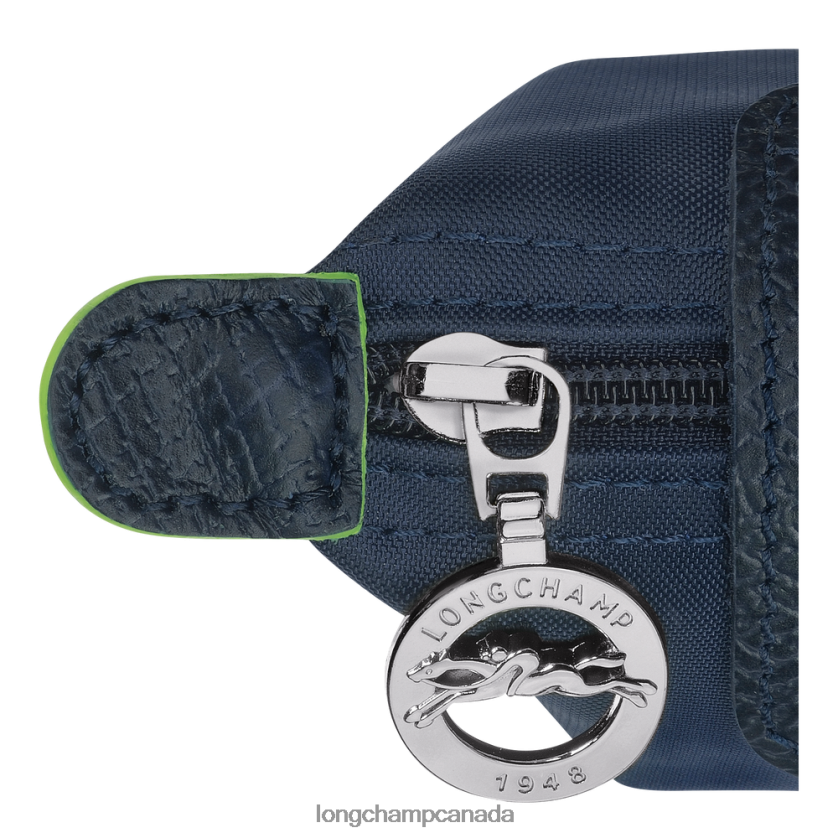 Longchamp Le Pliage Green Coin purse Navy Women Leather Goods 2XXDPB510