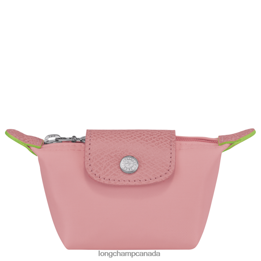 Longchamp Le Pliage Green Coin purse Petal Pink Women Leather Goods 2XXDPB512